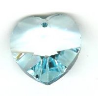 1 18mm Preciosa Light Blue Heart